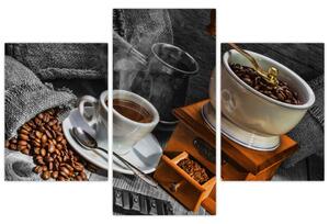 Zátišie s kávou - obraz (Obraz 90x60cm)