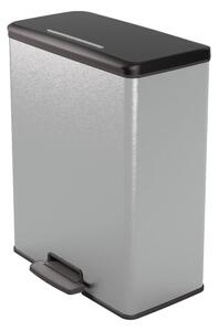 Curver Odpadkový kôš DECO BIN 65L, strieborný