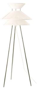 Stojacie Lampa FRANDSEN, Kiku, Biela, Obývacia izba, Tkanina / Textil