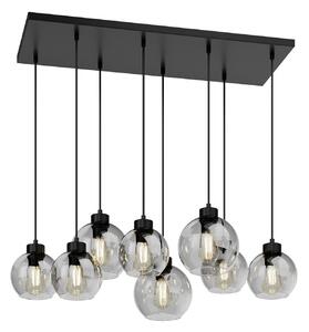 Závesné svietidlá TK Lighting, Cubus, stmievateľné, Sivá, Obývacia izba, Sklo, Moderný
