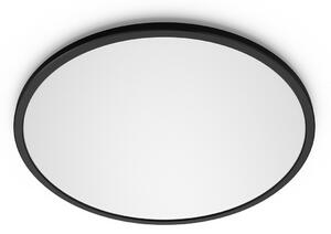 Stropné Lampa Philips, Superslim, stmievateľné, Čierna, Kúpeľňa, Kov