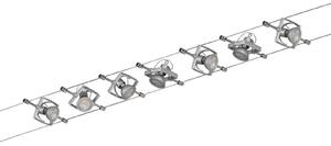 Stropné Lampa Paulmann, Wire Mac II, Sivá, Chodba, Kov, Moderný