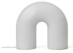 Stolové Lampa ferm LIVING, Vuelta, stmievateľné, Biela, Obývacia izba, Sklo, Dizajnový