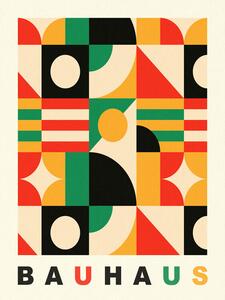 Obrazová reprodukcia Original Bauhaus (No.4) in Red & Green