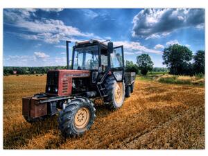 Obraz traktora v poli (Obraz 60x40cm)