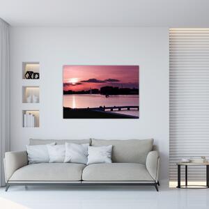 Západ slnka na vode, obraz (Obraz 60x40cm)