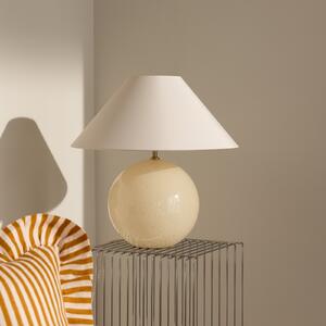 Stolové Lampa Globen Lighting, IRIS, Béžová, Obývacia izba, Tkanina / Textil, Dizajnový