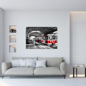 Vlaková stanica - moderný obraz (Obraz 60x40cm)