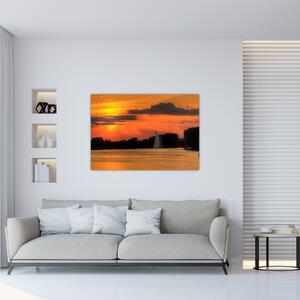 Západ slnka na vode - obraz na stenu (Obraz 60x40cm)