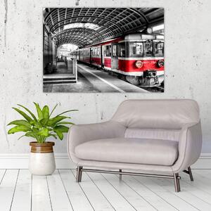 Vlaková stanica - moderný obraz (Obraz 60x40cm)