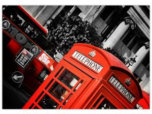 Londýnska telefónna búdka - moderné obrazy (Obraz 60x40cm)