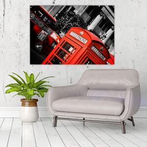 Londýnska telefónna búdka - moderné obrazy (Obraz 60x40cm)