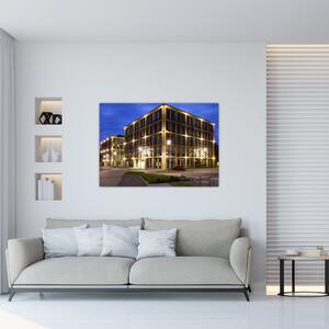 Osvetlené budovy - obraz (Obraz 60x40cm)
