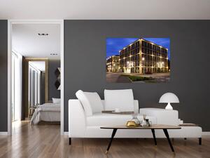 Osvetlené budovy - obraz (Obraz 60x40cm)