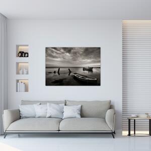 Loď na vode - obraz (Obraz 60x40cm)