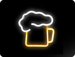 DPM Neon LED dekorácia pivo 20x20cm, 3xAA/USB [NEO003]