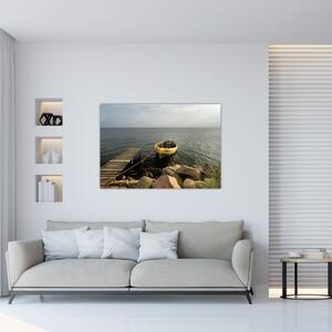Loď na vode - obraz (Obraz 60x40cm)