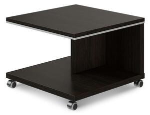 Konferenčný stolík mobilný TopOffice 70 x 70 cm, wenge