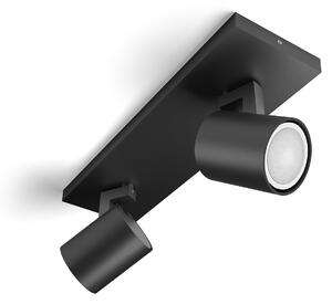 Stropné Lampa Philips Hue, Philips Hue Runner, stmievateľné, Čierna, Obývacia izba, Hliník, Moderný