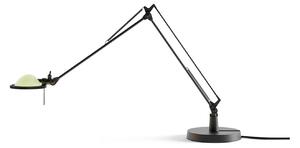 Stolová lampa Berenice, čierna/šalviová zelená, 45 cm