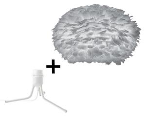 Eos Stolová Lampa Medium w/Mini Fod Grey/Biela