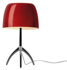 Stolové Lampa Foscarini, Červená, Obývacia izba, Hliník