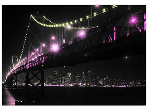 Nočný most - obraz (Obraz 60x40cm)