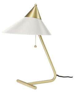 Stolové Lampa Warm Nordic, Brass Top, Biela, Obývacia izba, Kov, Dizajnový