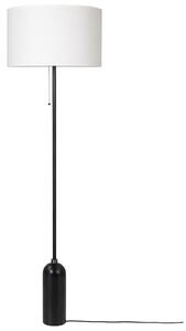 Stojacie Lampa GUBI, stmievateľné, Čierna, Obývacia izba, Mramor