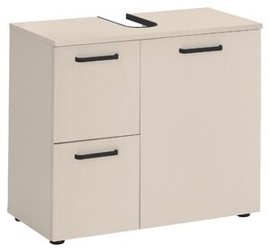 SKRINKA POD UMÝVADLO, kašmírová, kašmírová, 70/60/35 cm MID.YOU - Kúpeľňové skrinky, Online Only