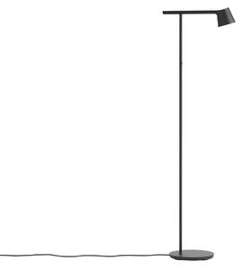 Stojacie Lampa Muuto, stmievateľné, Čierna, Obývacia izba, Hliník