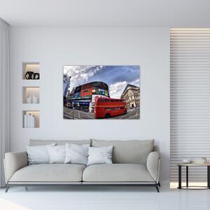 Červený autobus v Londýne - obraz (Obraz 60x40cm)