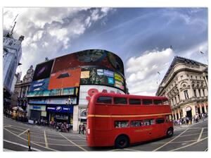 Červený autobus v Londýne - obraz (Obraz 60x40cm)