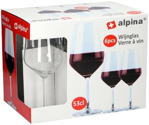 Alpina Poháre na červené víno ALPINA 530ml 6ks
