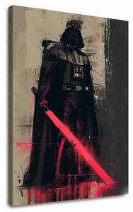 Obraz Darth Vader - Temná sila na plátne | 100% originál domaľovaný akrylom