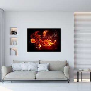 Abstraktné oheň - obraz (Obraz 60x40cm)