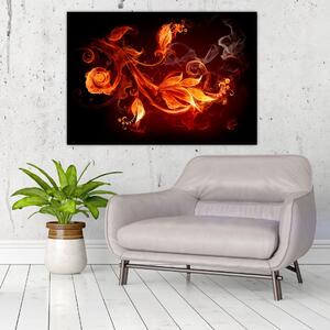 Abstraktné oheň - obraz (Obraz 60x40cm)