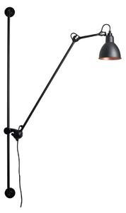 Nástenné Svietidlo Lampe Gras, 214 Round, Čierna, Obývacia izba, Kov, Dizajnový
