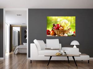 Kôš so zeleninou - obraz (Obraz 60x40cm)