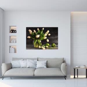 Tulipány vo váze - obraz (Obraz 60x40cm)
