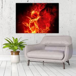 Oheň - abstraktný obraz (Obraz 60x40cm)