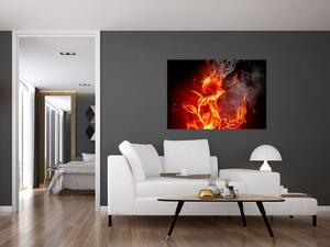 Obraz abstraktného ohňa (Obraz 60x40cm)