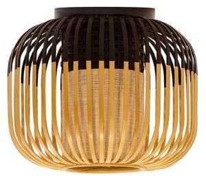 Stropné Lampa Forestier, Bamboo Light XS, stmievateľné, Čierna, Obývacia izba, Bambus, Dizajnový