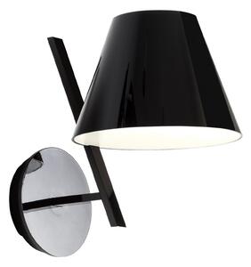 Nástenné Svietidlo Artemide, La Petite, Čierna, Obývacia izba, Kov, Dizajnový