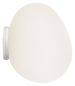 Nástenné svietidlá Foscarini, Gregg piccola, stmievateľné, Biela, Kúpeľňa, Sklo, Dizajnový