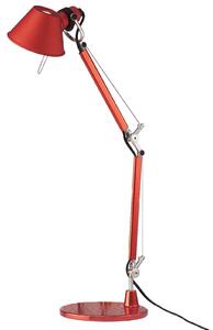 Stolové Lampa Artemide, Tolomeo Micro, Červená, Pracovňa, Kov, Dizajnový