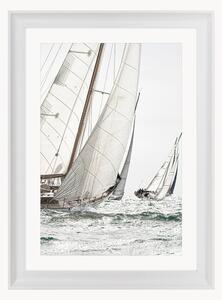 Nástenná dekorácia v ráme Sailing