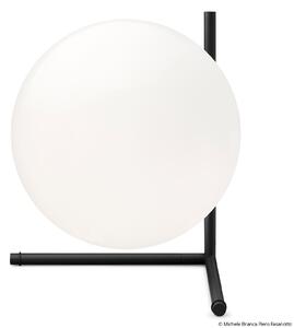 Stolové Lampa FLOS, IC T2, stmievateľné, Čierna, Obývacia izba, Sklo, Dizajnový