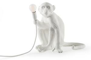 Stolové Lampa SELETTI, Monkey Lamp, Biela, Obývacia izba, Plast, Dizajnový