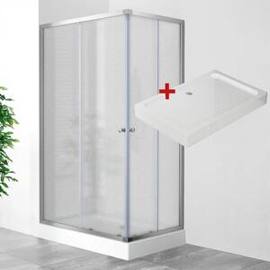 POINT LOR 100x80 Grape Obdĺžnikový sprchovací kút s akrylátovou vaničkou
